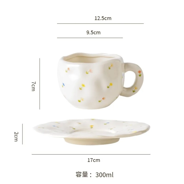 花朵造型杯盤-會員禮與商務送禮