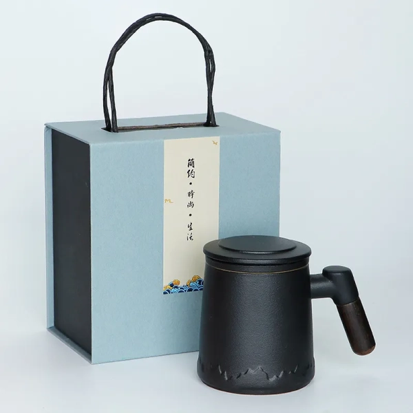 400ml陶瓷茶壺-附杯蓋濾茶器企業送禮