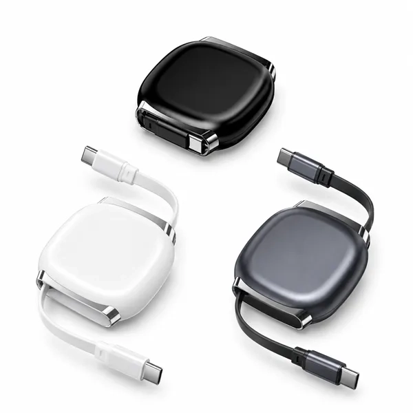雙Type-C伸縮快充充電線-240W PD快充客製化3C贈品